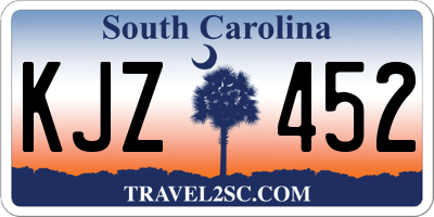 SC license plate KJZ452