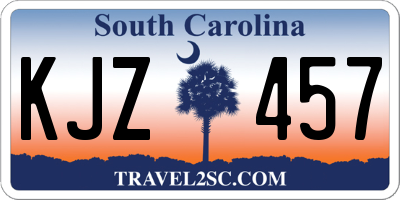SC license plate KJZ457