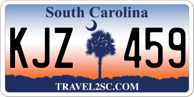 SC license plate KJZ459