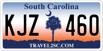 SC license plate KJZ460