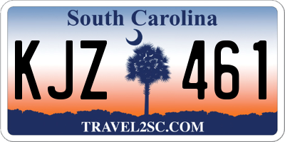 SC license plate KJZ461