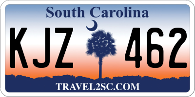 SC license plate KJZ462