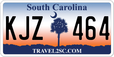 SC license plate KJZ464