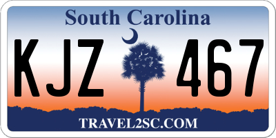 SC license plate KJZ467