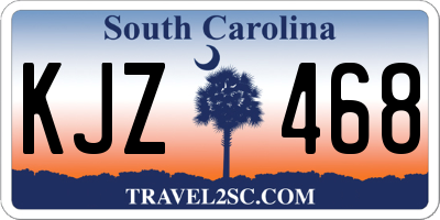 SC license plate KJZ468