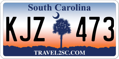 SC license plate KJZ473