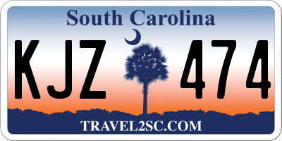 SC license plate KJZ474