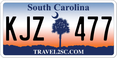 SC license plate KJZ477