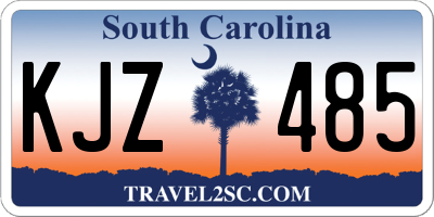 SC license plate KJZ485