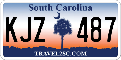 SC license plate KJZ487