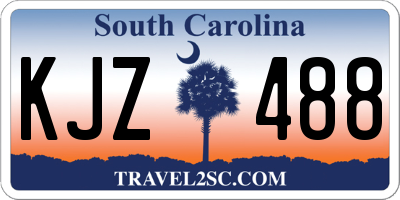 SC license plate KJZ488