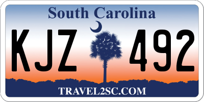 SC license plate KJZ492