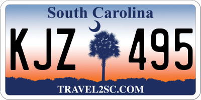 SC license plate KJZ495