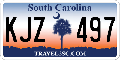 SC license plate KJZ497