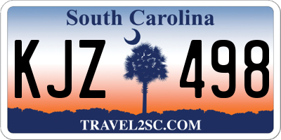 SC license plate KJZ498