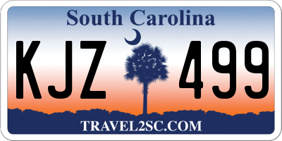 SC license plate KJZ499