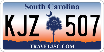 SC license plate KJZ507