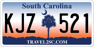 SC license plate KJZ521