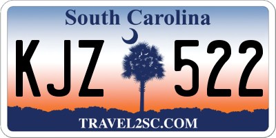 SC license plate KJZ522