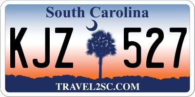SC license plate KJZ527