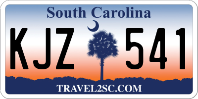 SC license plate KJZ541