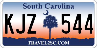 SC license plate KJZ544