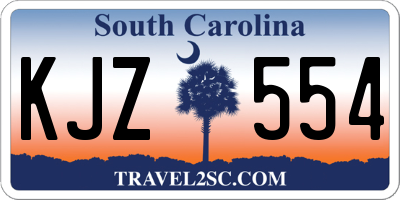 SC license plate KJZ554