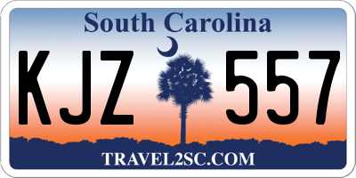 SC license plate KJZ557