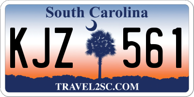 SC license plate KJZ561