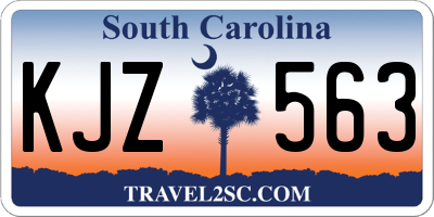 SC license plate KJZ563