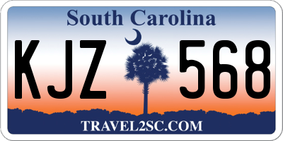 SC license plate KJZ568