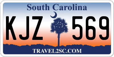 SC license plate KJZ569