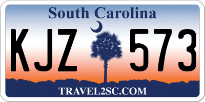 SC license plate KJZ573