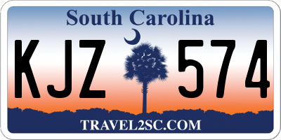 SC license plate KJZ574