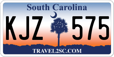 SC license plate KJZ575