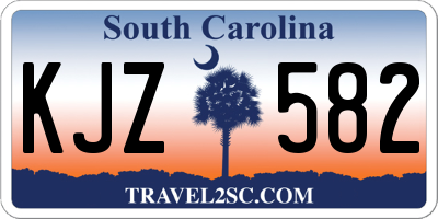 SC license plate KJZ582