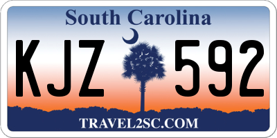 SC license plate KJZ592