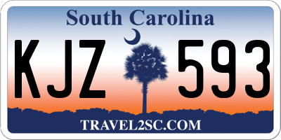 SC license plate KJZ593