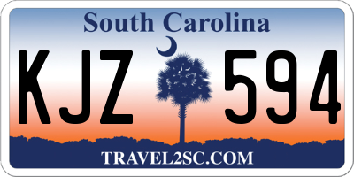 SC license plate KJZ594