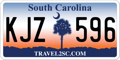 SC license plate KJZ596
