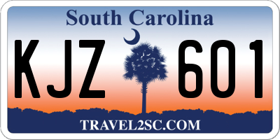 SC license plate KJZ601