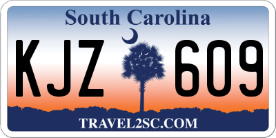SC license plate KJZ609