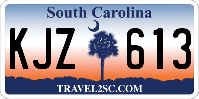 SC license plate KJZ613