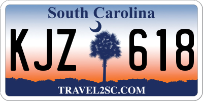 SC license plate KJZ618