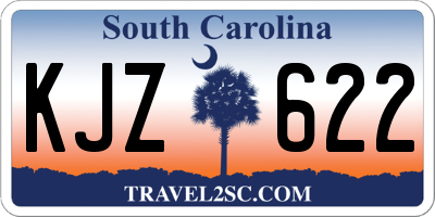 SC license plate KJZ622