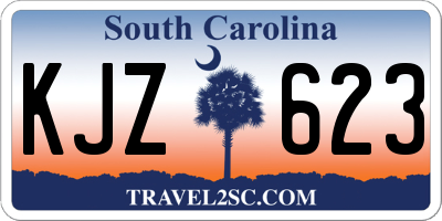 SC license plate KJZ623
