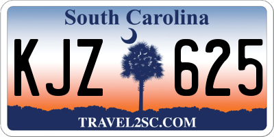 SC license plate KJZ625