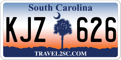 SC license plate KJZ626