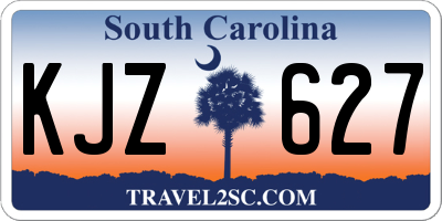 SC license plate KJZ627
