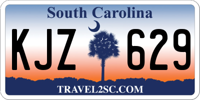SC license plate KJZ629